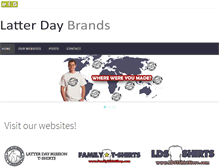 Tablet Screenshot of latterdaybrands.com